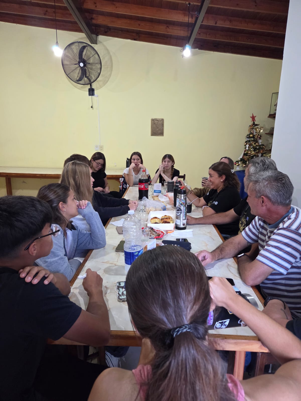 Reunión con intercambistas